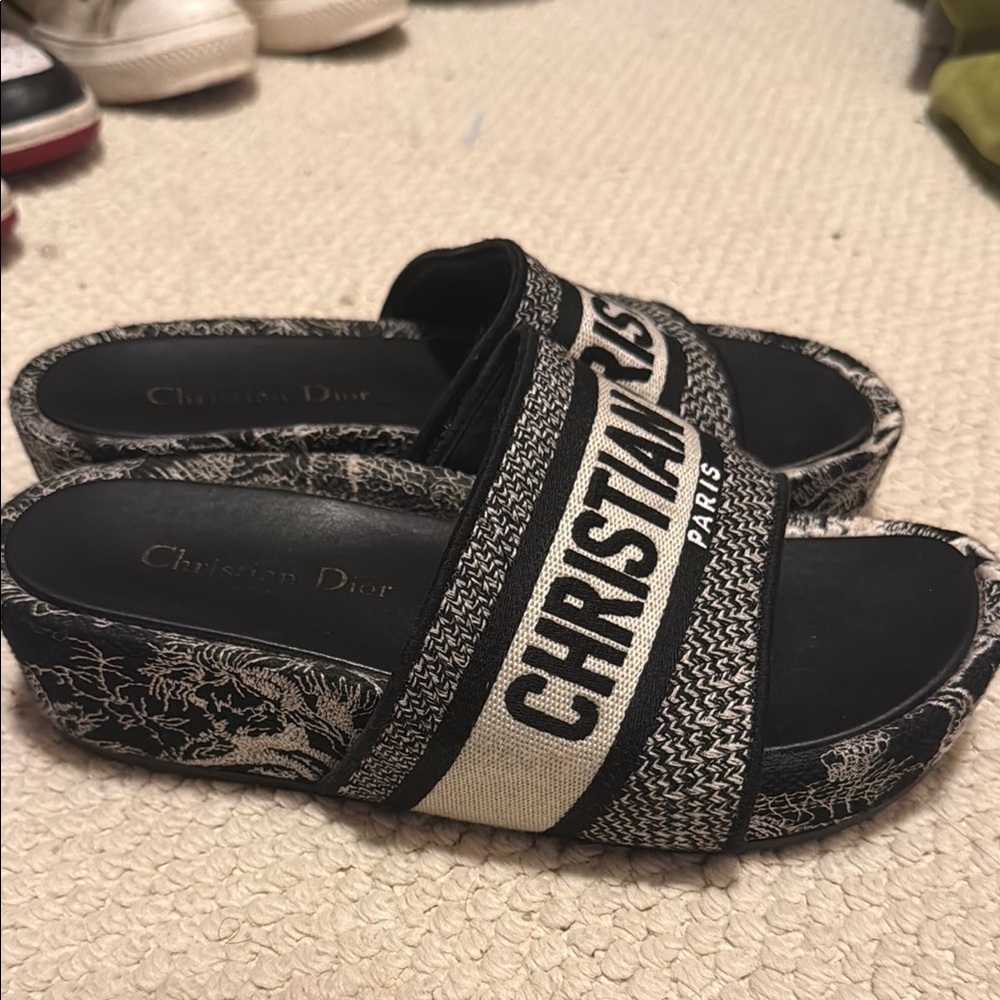 Dior Monochrome Slide Sandals